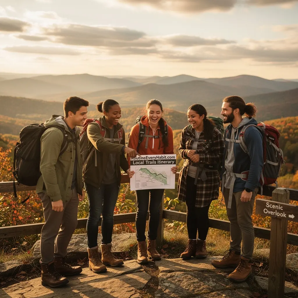 Фотография красивого заката над озером в национальном парке